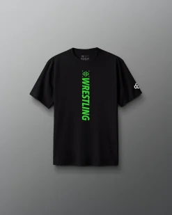 Shirts & Tees>RUDIS Neon Wrestling Hex Youth Heavyweight T-Shirt