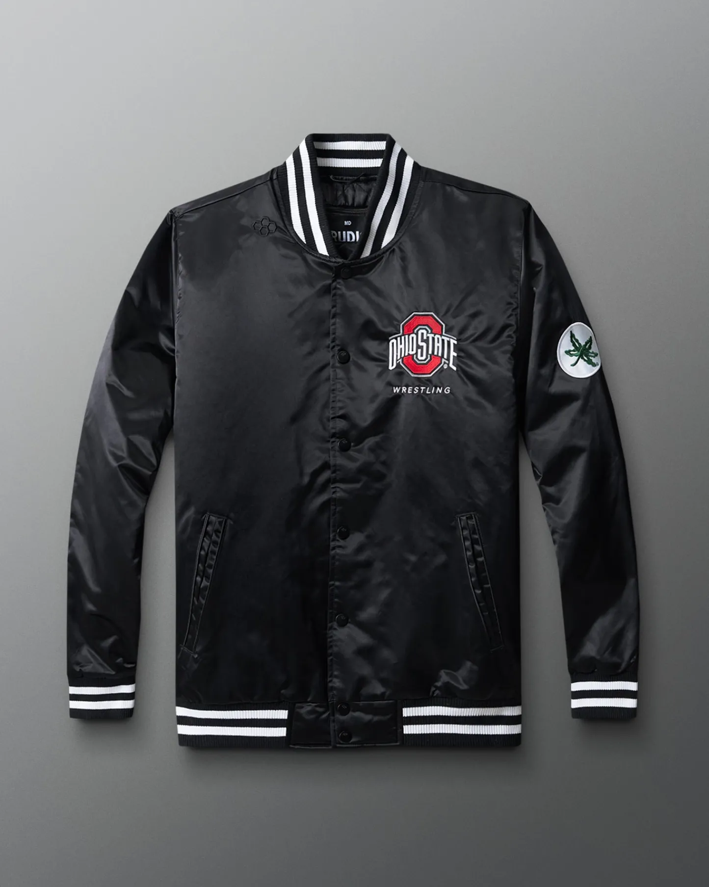 Jackets & Vests|Jackets & 1/4 Zips>RUDIS Ohio State Satin Jacket Black