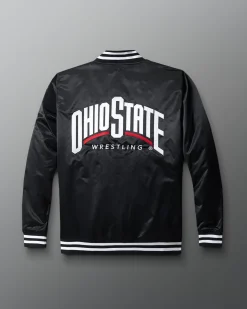 Jackets & Vests|Jackets & 1/4 Zips>RUDIS Ohio State Satin Jacket Black
