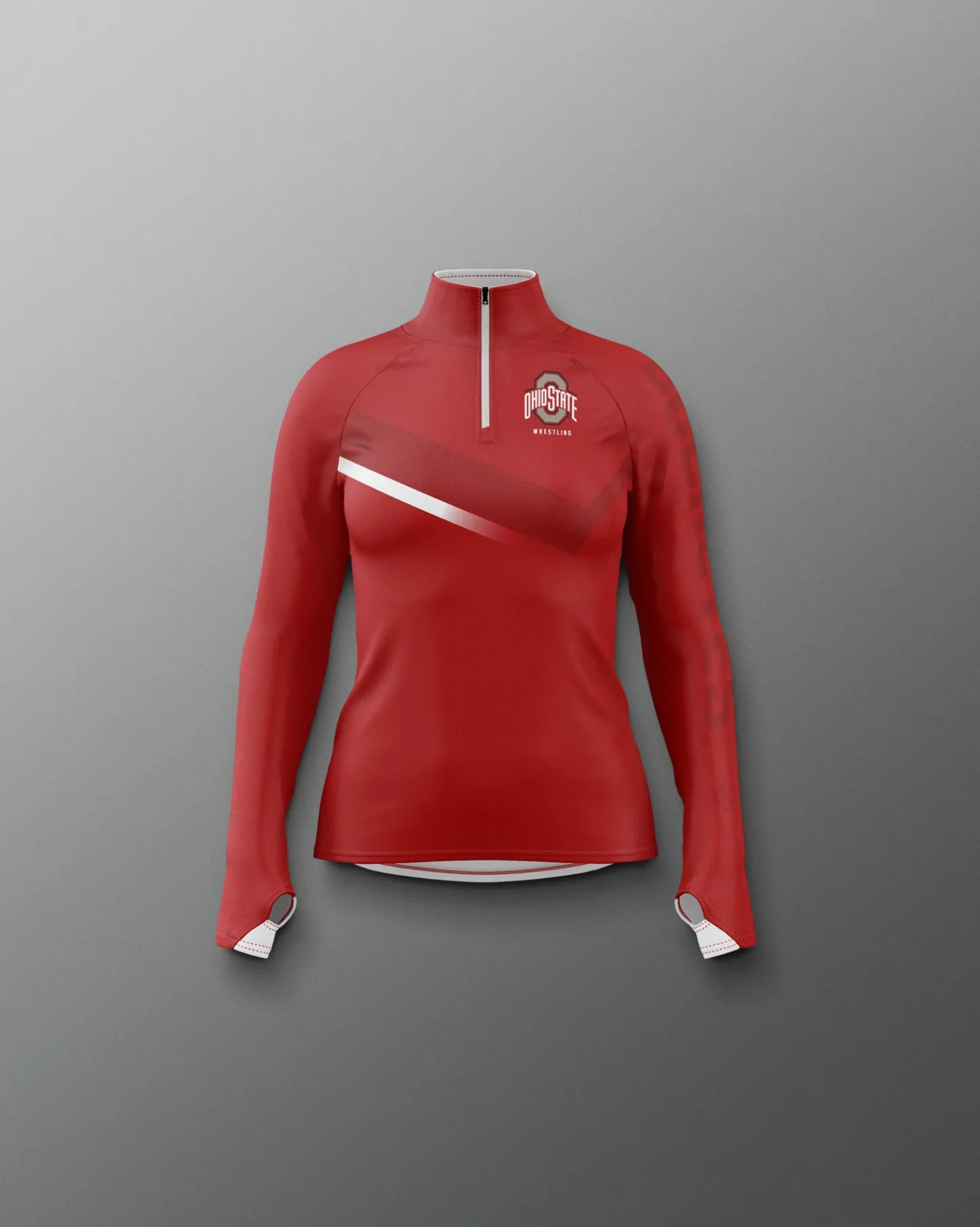 Jackets & 1/4 Zips>RUDIS Ohio State Sublimated Girl's Quarter Zip