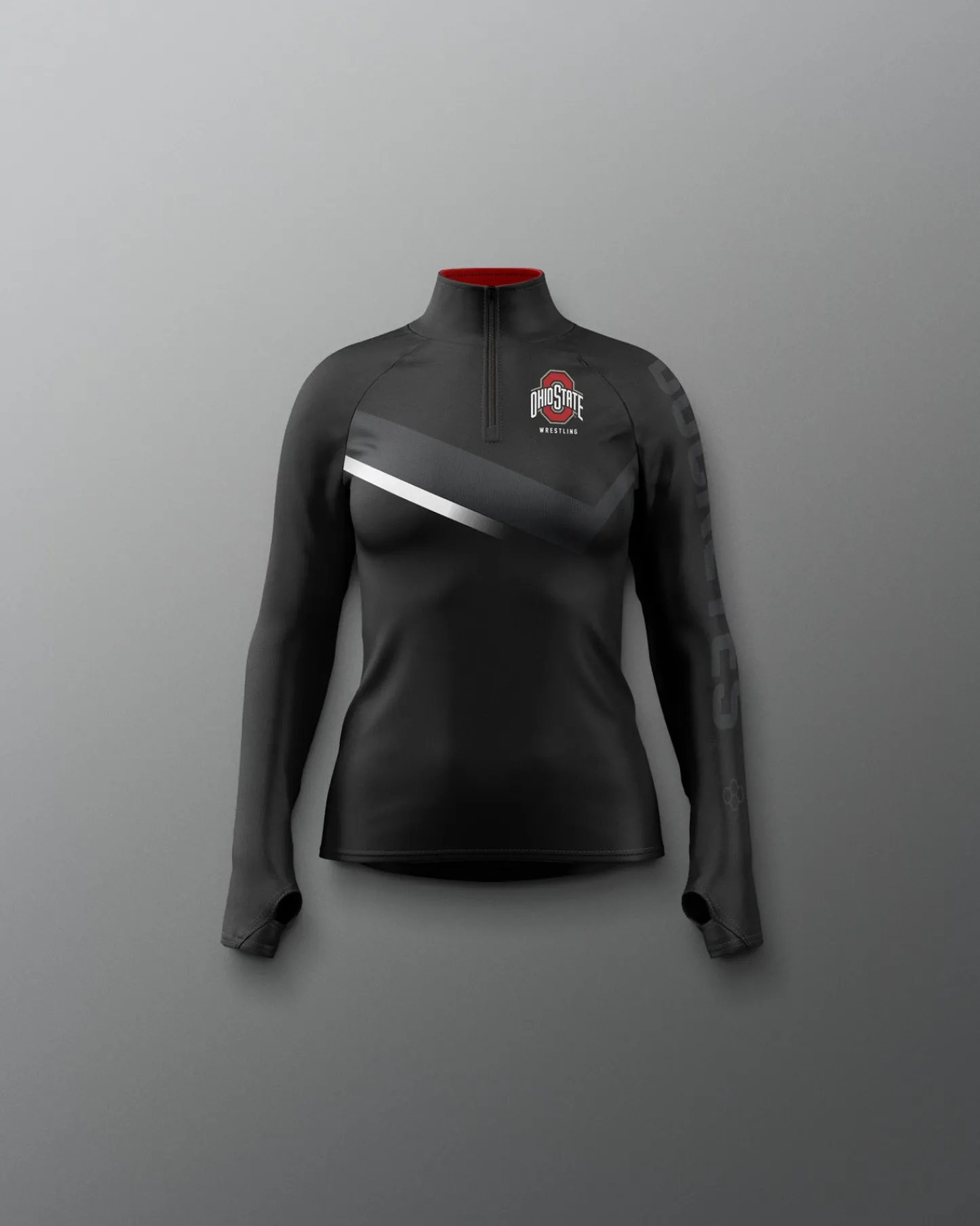 Jackets & 1/4 Zips>RUDIS Ohio State Sublimated Girl's Quarter Zip