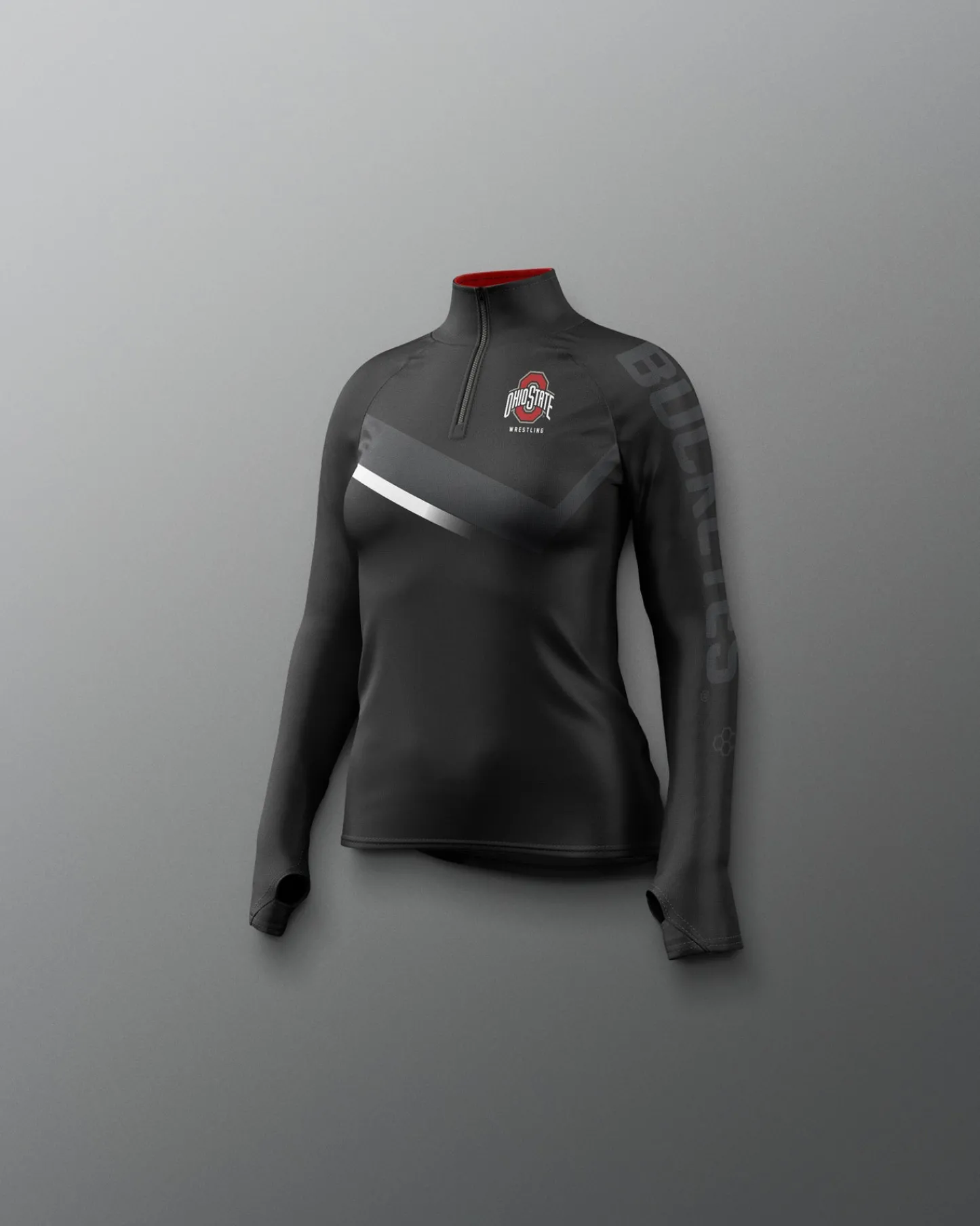 Jackets & 1/4 Zips>RUDIS Ohio State Sublimated Girl's Quarter Zip
