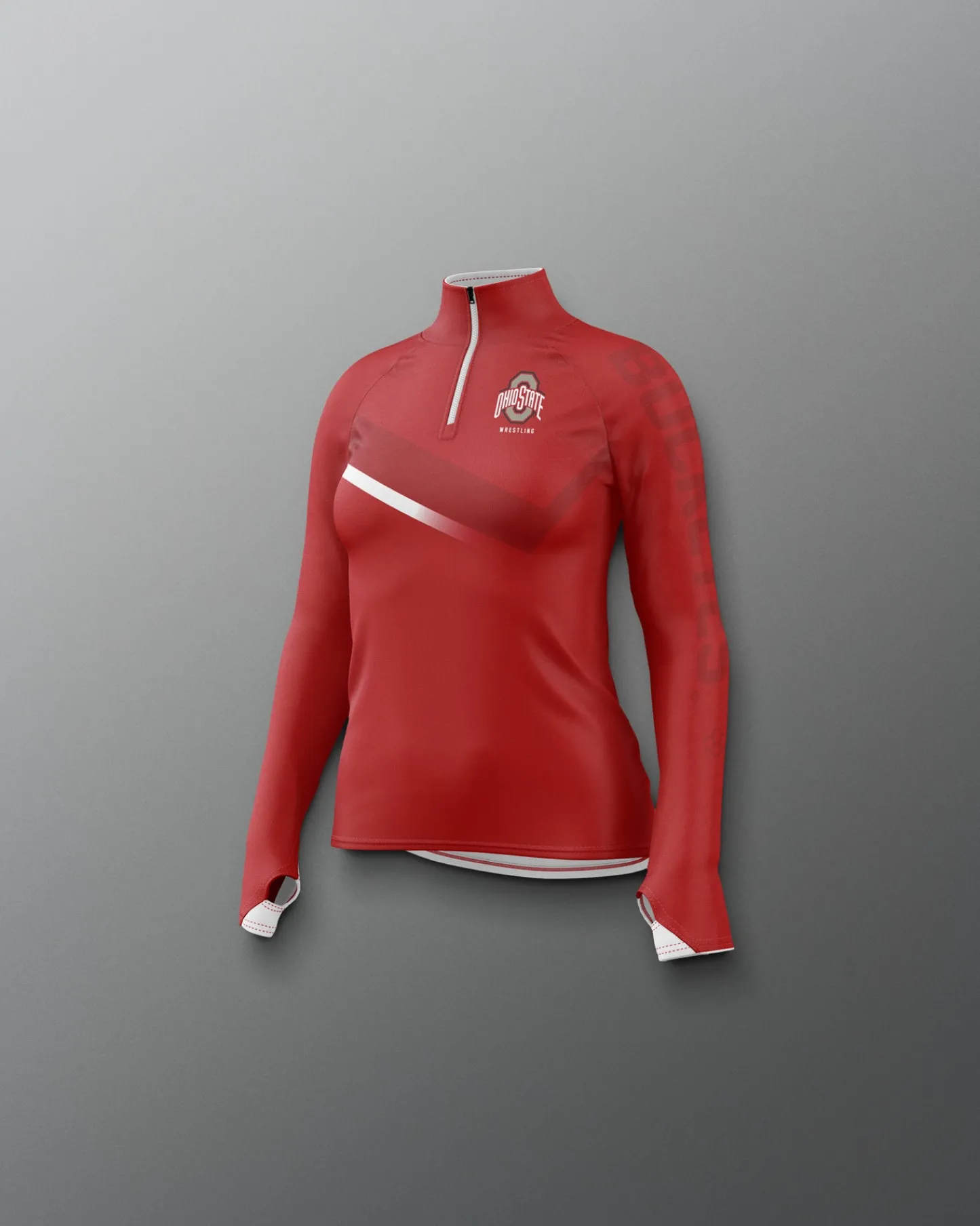 Jackets & 1/4 Zips>RUDIS Ohio State Sublimated Girl's Quarter Zip