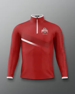 Hoodies & Pullovers|Jackets & 1/4 Zips>RUDIS Ohio State Sublimated Quarter Zip