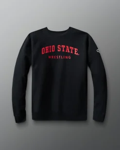Hoodies & Pullovers|Hoodies & Pullovers>RUDIS Ohio State Wrestling Convex Crewneck Black