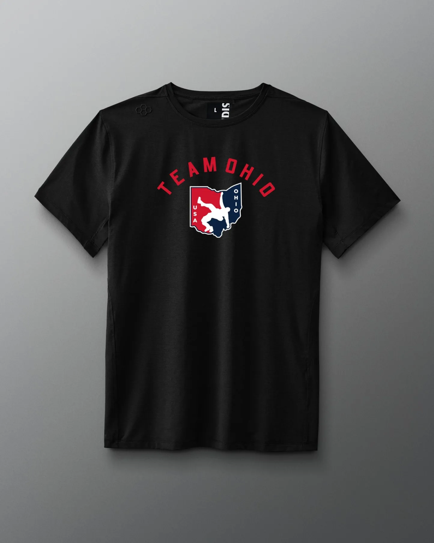 Shirts & Tees|Shirts & Tees>RUDIS Ohio USA Arch Logo Performance Heather T-Shirt
