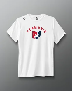 Shirts & Tees|Shirts & Tees>RUDIS Ohio USA Arch Logo Performance Heather T-Shirt