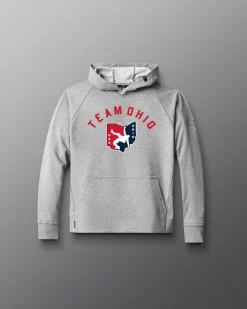 Hoodies & Pullovers>RUDIS Ohio USA Youth Elite Terry Hoodie Athletic Gray