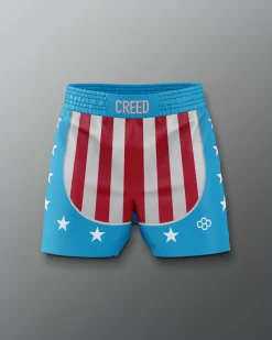 Shorts & Bottoms|Shorts & Bottoms>RUDIS Rocky "CREED" 6" Elite Shorts Red/White/Blue