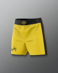 Shorts & Bottoms|Shorts & Bottoms>RUDIS ROCKY III Rocky Elite Wrestling Shorts Yellow