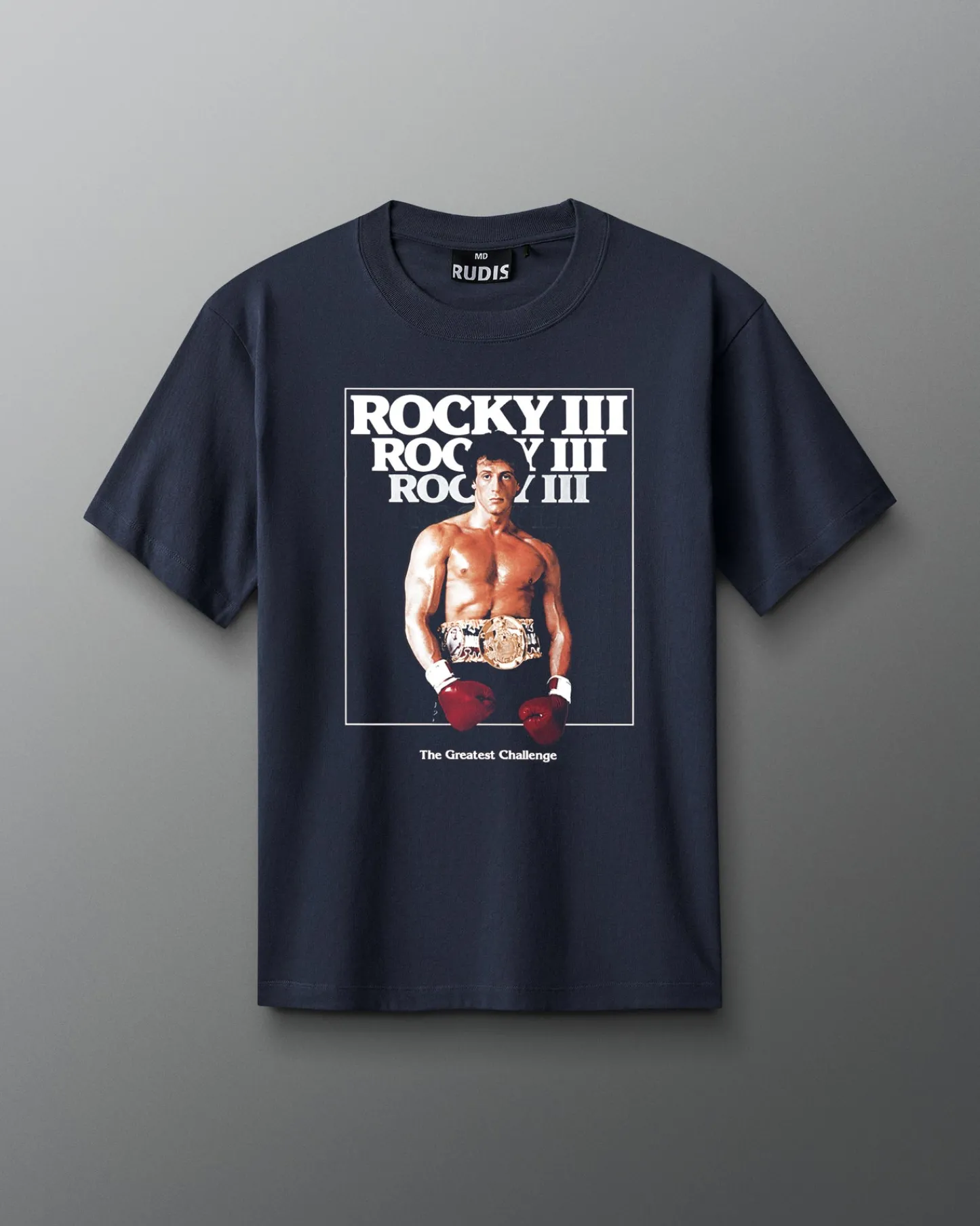 Shirts & Tees|Shirts & Tees>RUDIS Rocky III Vintage Heavyweight T-Shirt Navy
