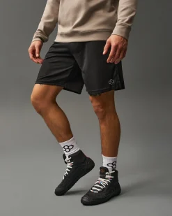Shorts & Bottoms>RUDIS 8" Mesh Shorts - Black