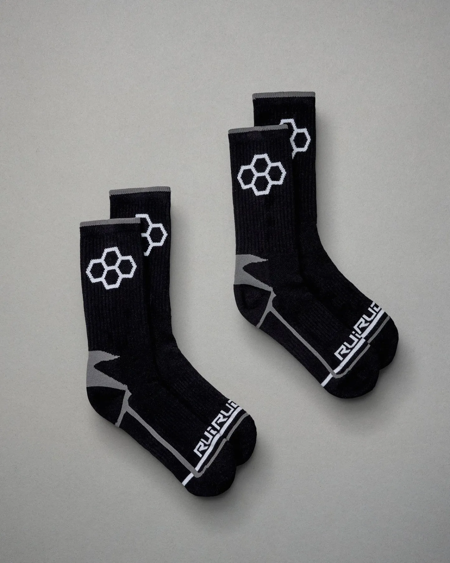 Socks & Underwear|Accessories>RUDIS Black/Black Knit Essential Socks (2 Pair)