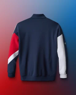 Hoodies & Pullovers|Jackets & Vests>RUDIS Colorblock 1/4 Zip Navy/White/Red