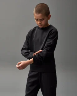 Hoodies & Pullovers>RUDIS COOL-FEEL Youth Crewneck - Black