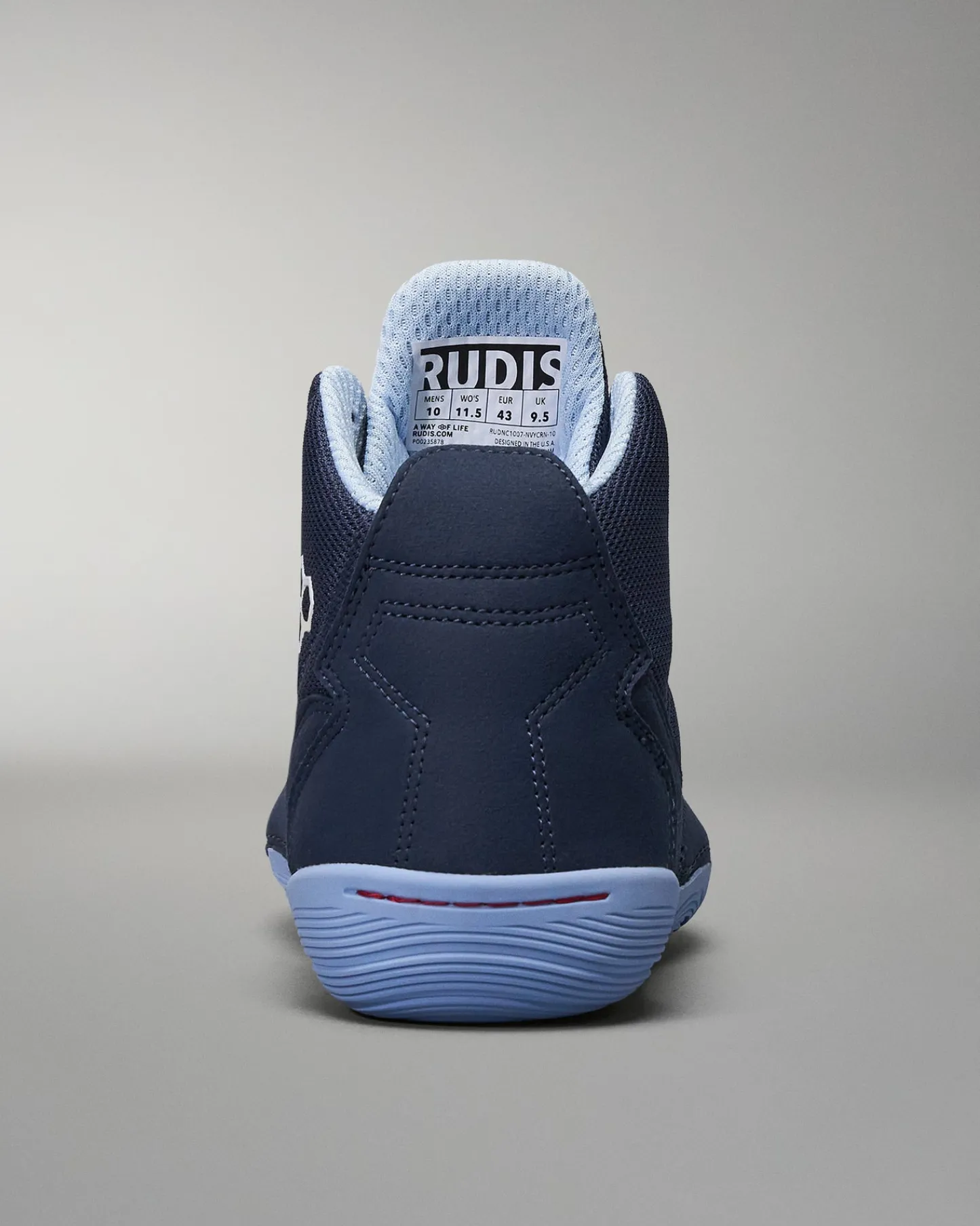 Wrestling Shoes|Wrestling Shoes>RUDIS Courage Adult Wrestling Shoes - Navy Carolina