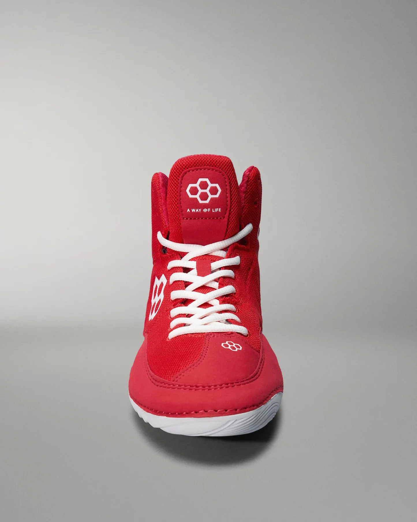 Wrestling Shoes|Wrestling Shoes>RUDIS Courage Youth Wrestling Shoes - Crimson