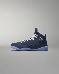 Wrestling Shoes|Wrestling Shoes>RUDIS Courage Youth Wrestling Shoes - Navy Carolina
