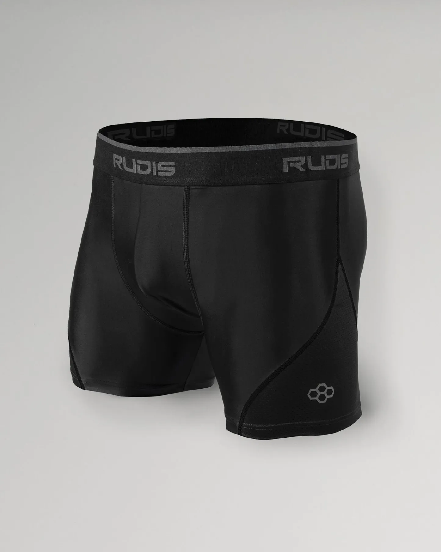 Socks & Underwear>RUDIS Essential Black/Black Youth Boxer Brief
