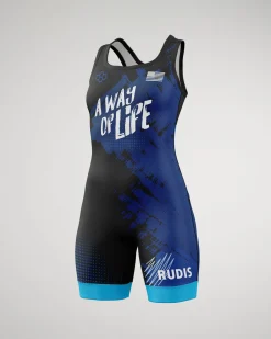 Singlets|Singlets>RUDIS Grit Girl's Elite Singlet Red