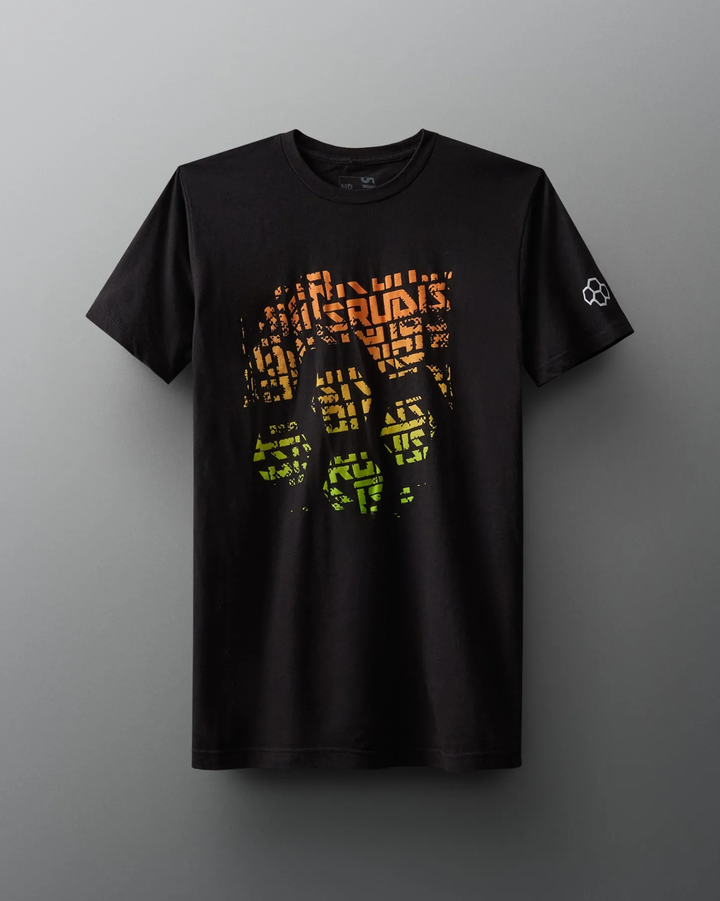 Shirts & Tees>RUDIS Hex Gradient T-Shirt Black