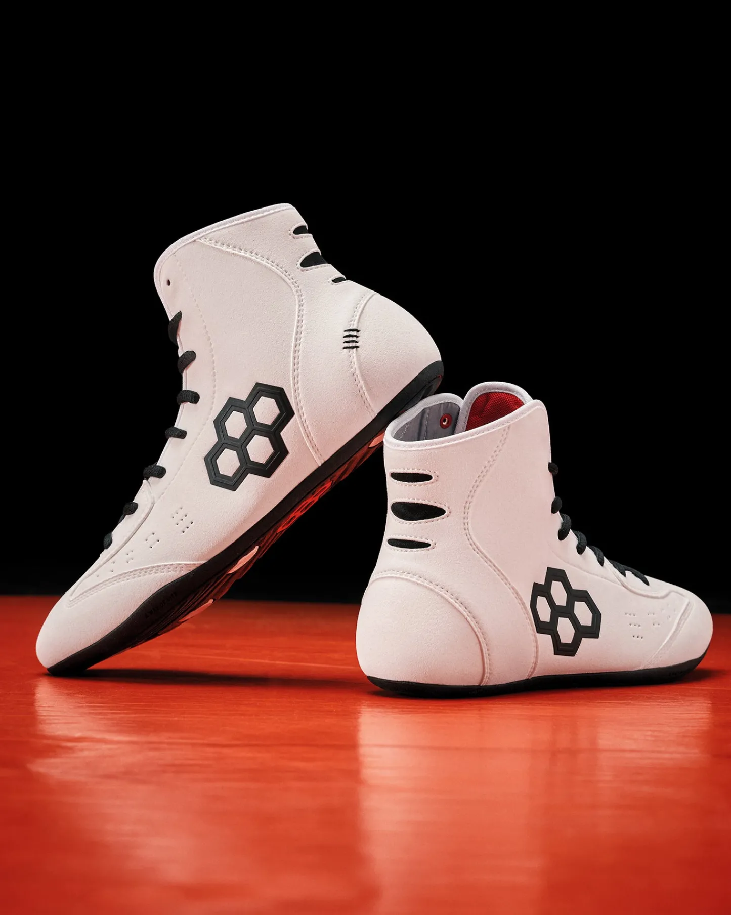 Wrestling Shoes|Wrestling Shoes>RUDIS International Adult Wrestling Shoes - White/Black