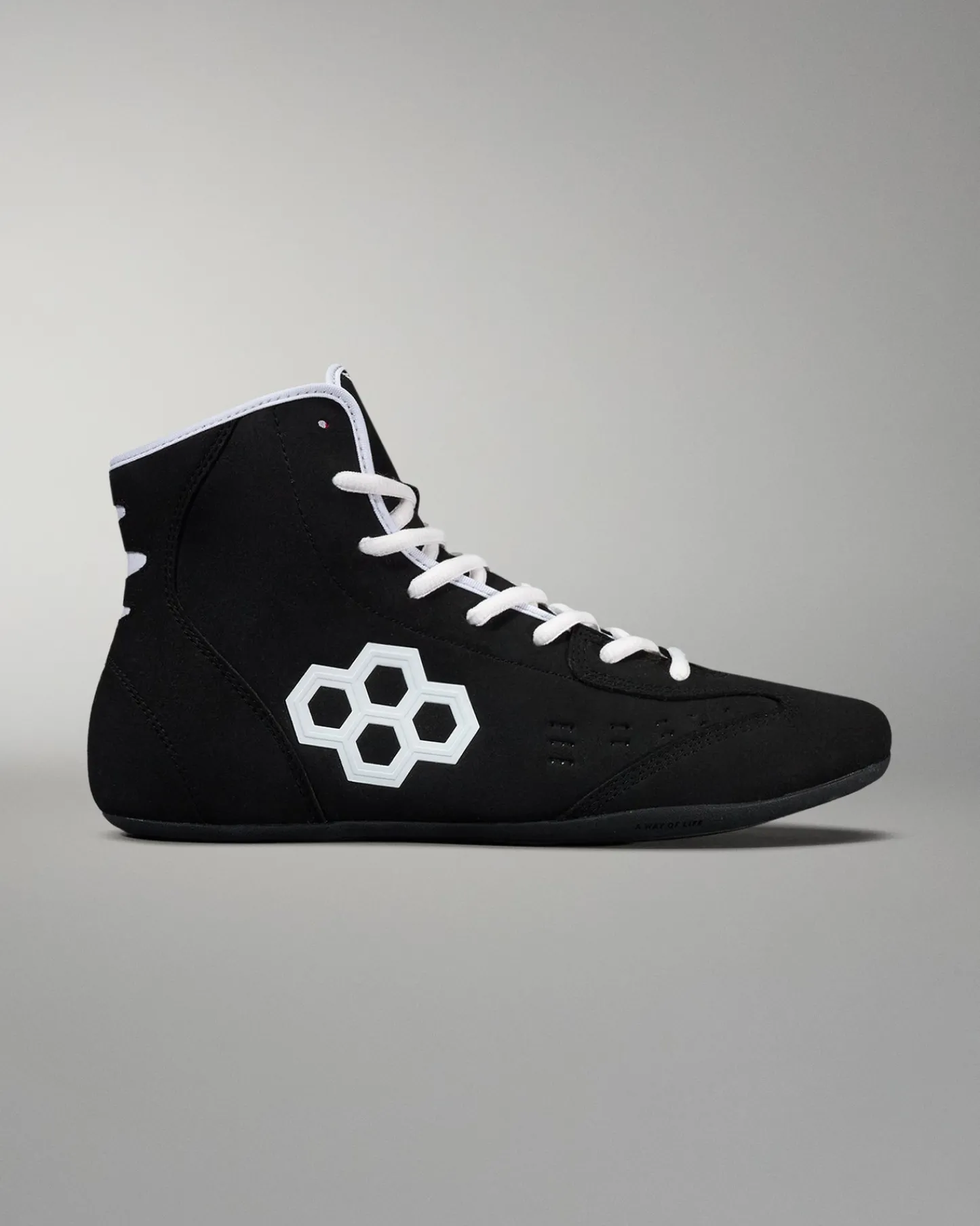 Wrestling Shoes|Wrestling Shoes>RUDIS International Adult Wrestling Shoes - Black/White