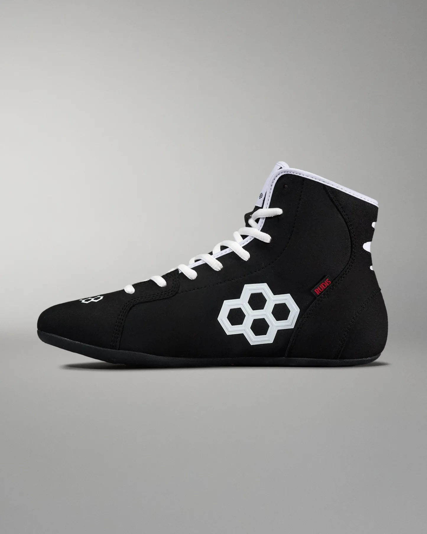 Wrestling Shoes|Wrestling Shoes>RUDIS International Adult Wrestling Shoes - Black/White