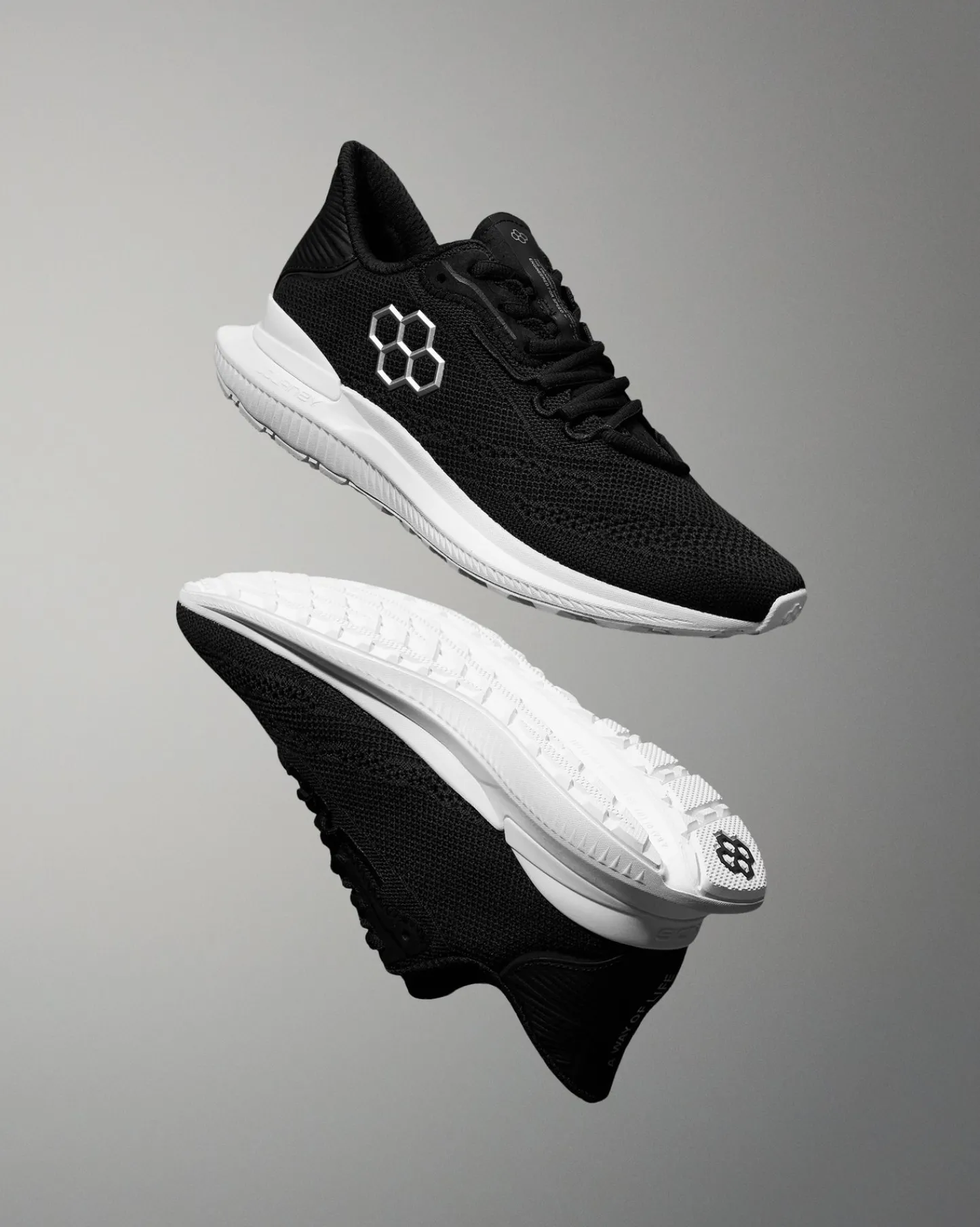 Training Shoes|Training Shoes>RUDIS Journey Knit Adult Training Shoes - Midnight White