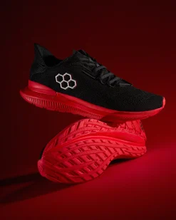 Training Shoes|Training Shoes>RUDIS Journey Knit Adult Training Shoes - Black/Red