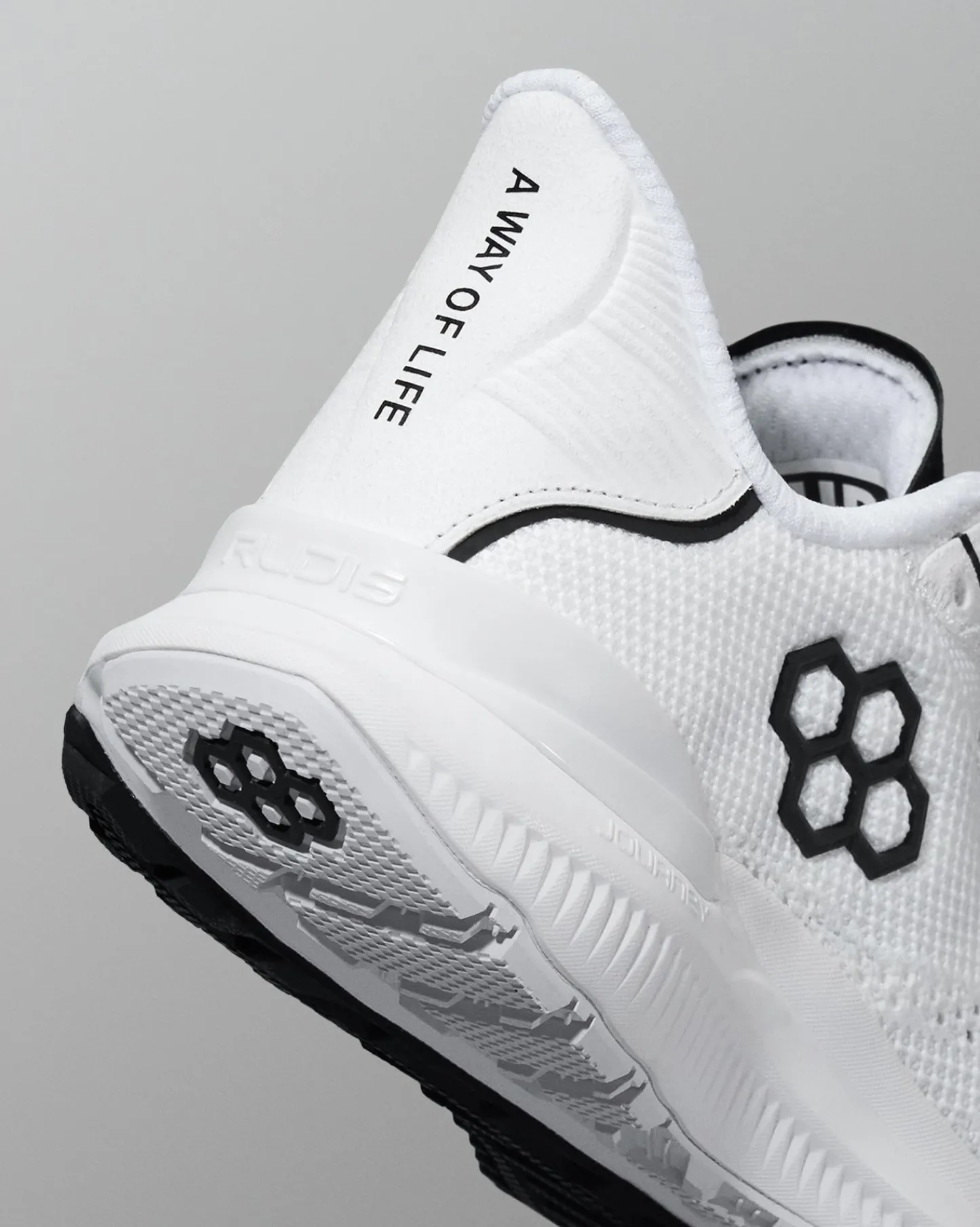 Training Shoes|Training Shoes>RUDIS Journey Knit Youth Training Shoes - White/Neon