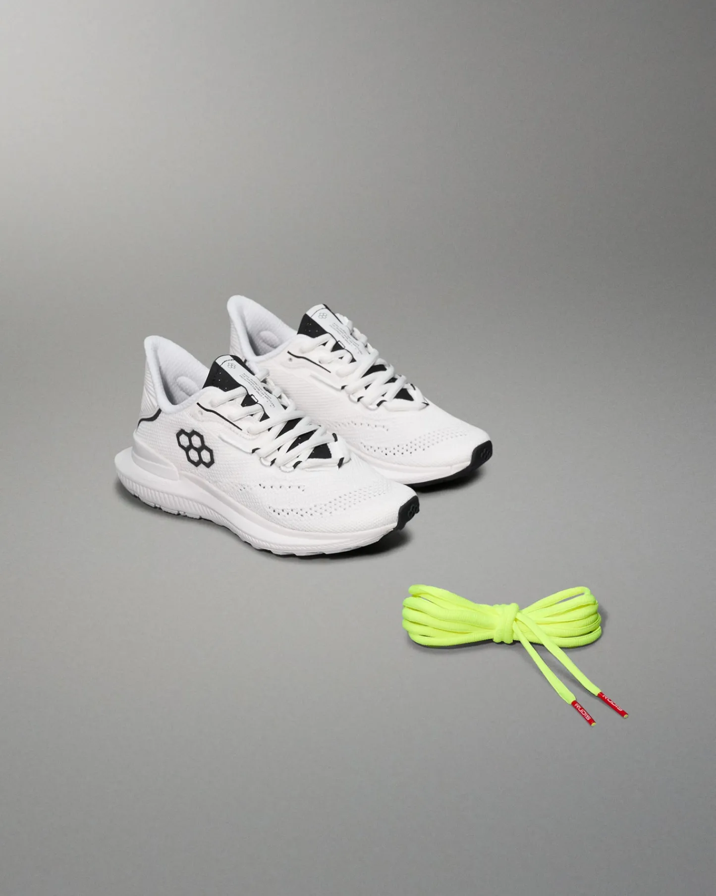 Training Shoes|Training Shoes>RUDIS Journey Knit Youth Training Shoes - White/Neon