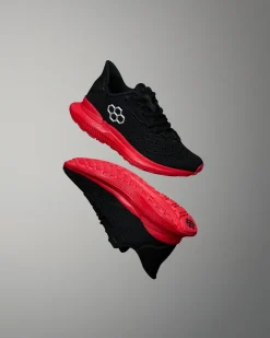 Training Shoes|Training Shoes>RUDIS Journey Knit Youth Training Shoes - Black/Red