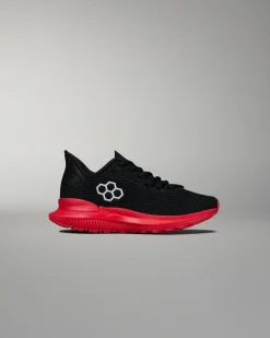 Training Shoes|Training Shoes>RUDIS Journey Knit Youth Training Shoes - Black/Red