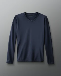 Shirts & Tees>RUDIS Performance Women's V-Neck Long Sleeve - Navy