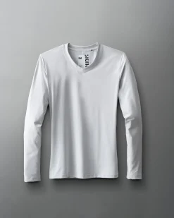 Shirts & Tees>RUDIS Performance Women's V-Neck Long Sleeve - Lunar Gray