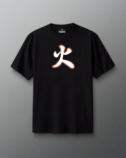 Shirts & Tees|Shirts & Tees>RUDIS Samurai Fire Heavyweight T-Shirt Black