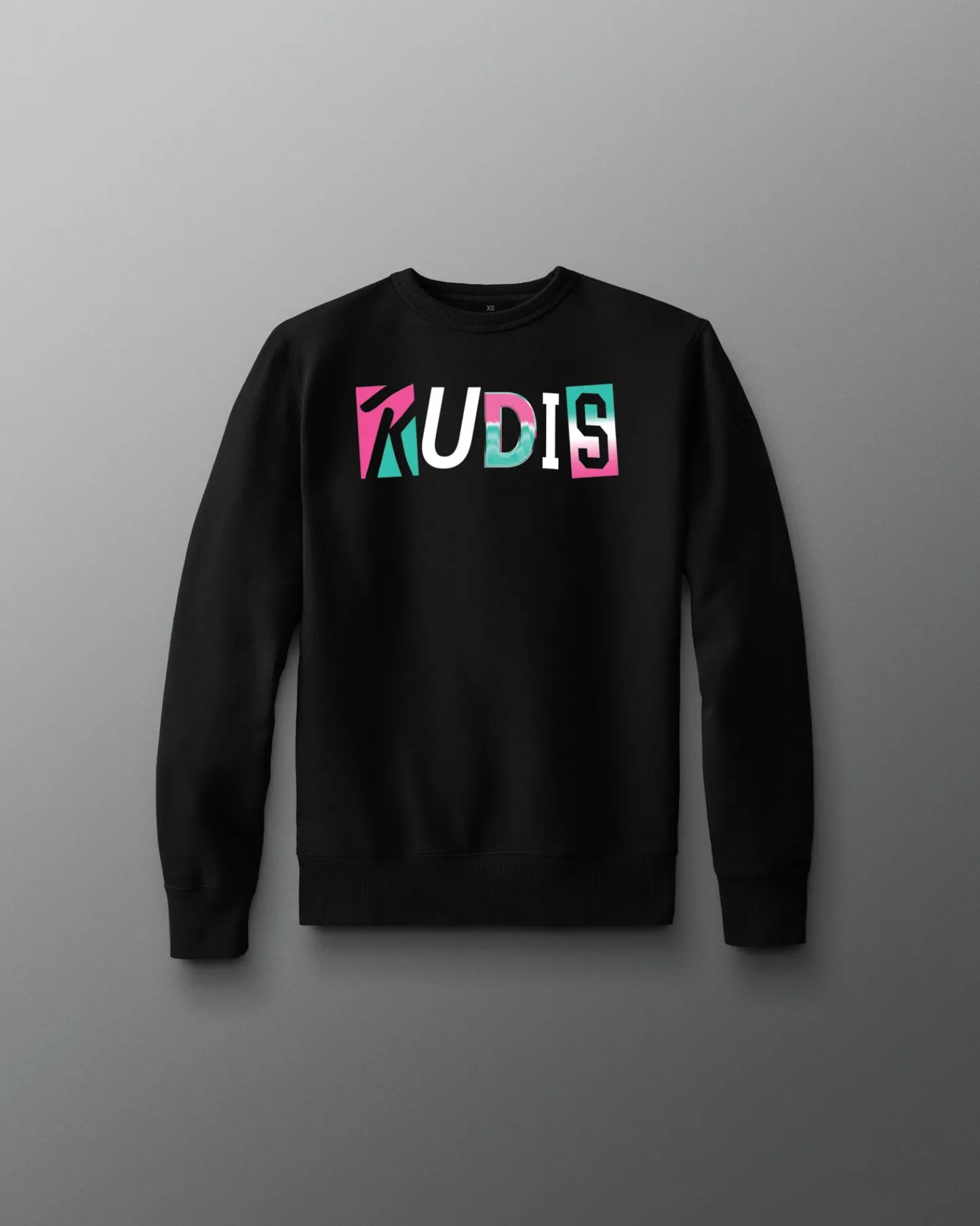 Hoodies & Pullovers>RUDIS South Beach Youth Comfort Fleece Crewneck Black
