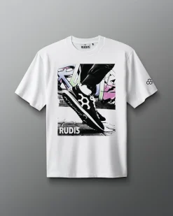 Shirts & Tees|Shirts & Tees>RUDIS Street Mural Heavyweight T-Shirt White