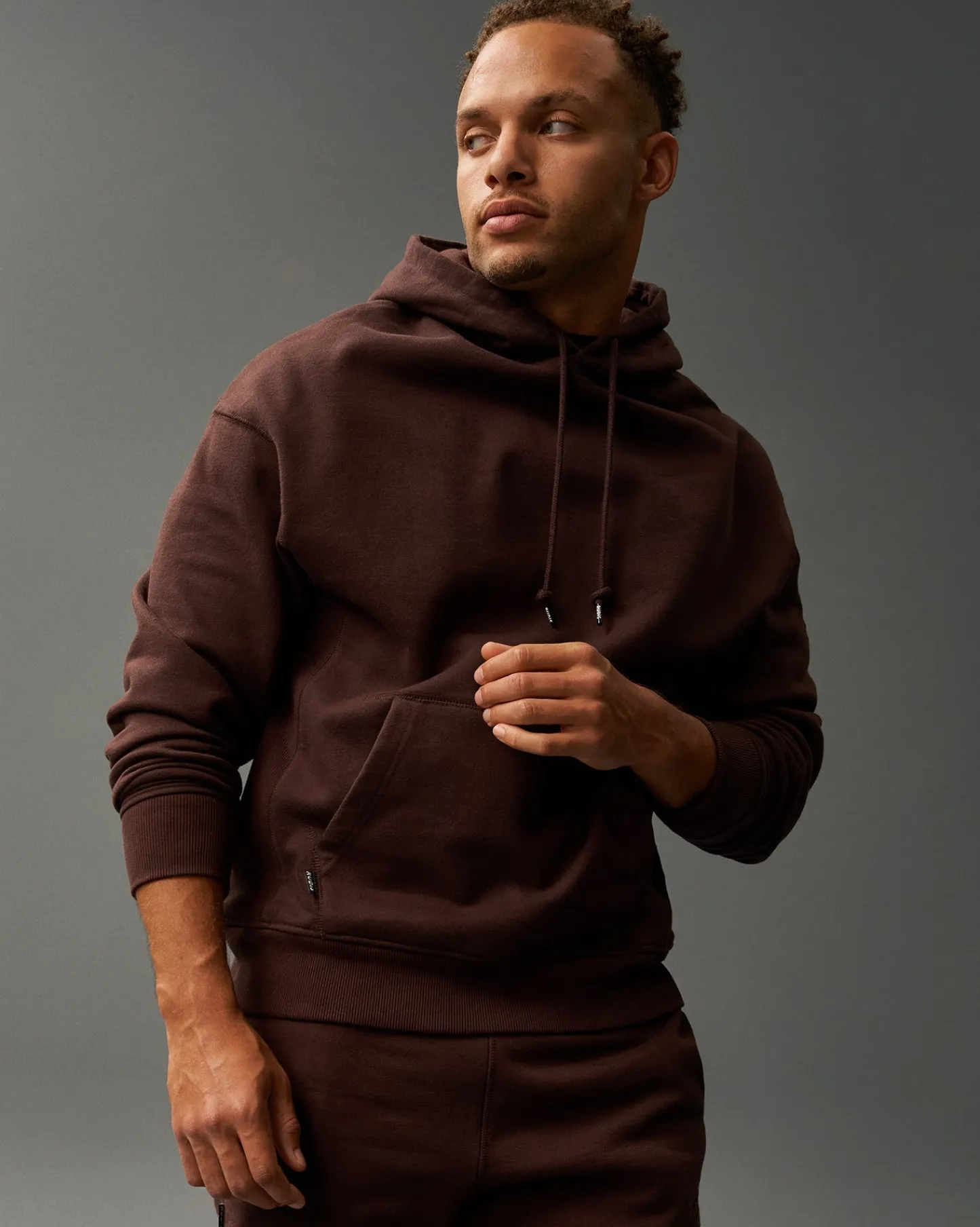 Hoodies & Pullovers>RUDIS Titan Heavyweight Fleece Hoodie - Ground Coffee