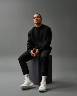 Hoodies & Pullovers>RUDIS Titan Heavyweight Fleece Crewneck - Black