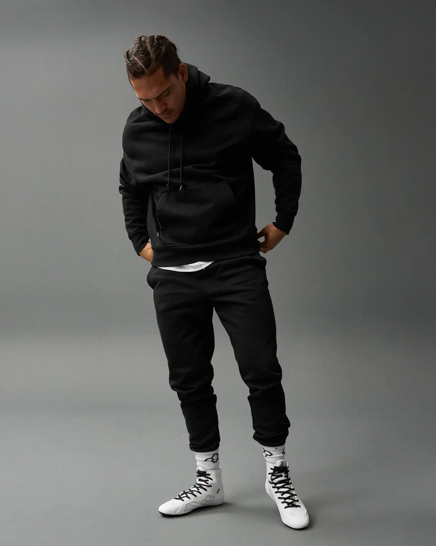 Hoodies & Pullovers>RUDIS Titan Heavyweight Fleece Hoodie - Black