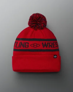 Hats & Beanies|Hats & Beanies>RUDIS Two Tone Pom Beanie - Red/Black
