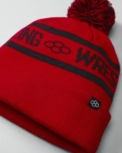 Hats & Beanies|Hats & Beanies>RUDIS Two Tone Pom Beanie - Red/Black