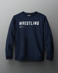 Hoodies & Pullovers|Hoodies & Pullovers>RUDIS Wrestling Slanted Elite Terry Crewneck