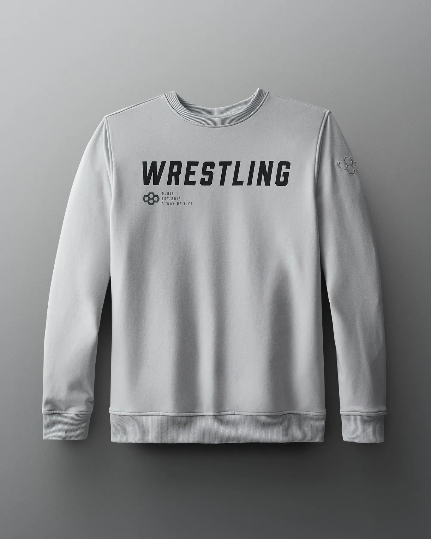 Hoodies & Pullovers|Hoodies & Pullovers>RUDIS Wrestling Slanted Elite Terry Crewneck