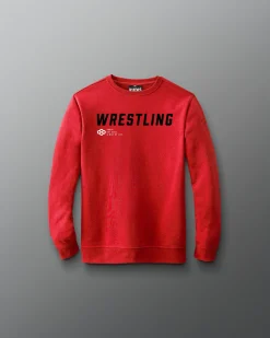 Hoodies & Pullovers>RUDIS Wrestling Slanted Youth Crewneck