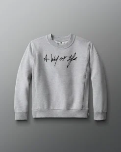 Hoodies & Pullovers>RUDIS Scripted Motto Youth Crewneck