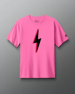 Shirts & Tees|Shirts & Tees>RUDIS SH Bolt Neon Heavyweight T-Shirt Neon Pink