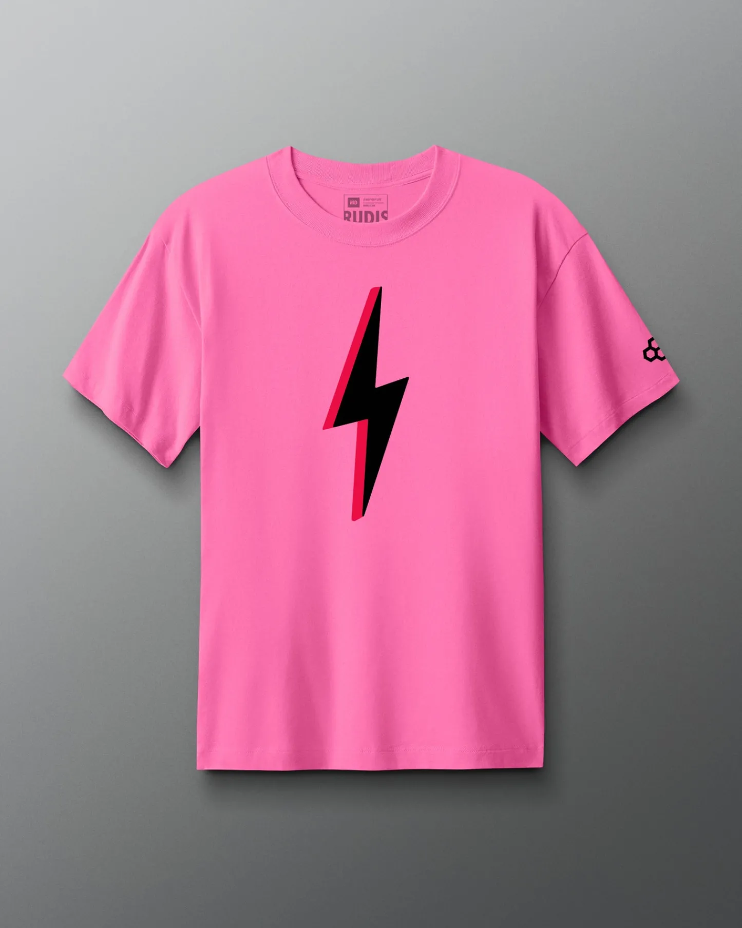 Shirts & Tees|Shirts & Tees>RUDIS SH Bolt Neon Heavyweight T-Shirt Neon Pink